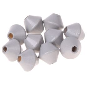 Spinning top beads 12mm - 25 pieces 'light gray' 296 in stock 