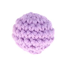 Crochet bead 20 mm 'lilac' 48 in stock 