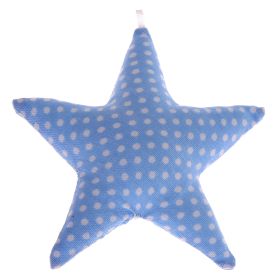 Fabric star dots 'baby blue' 43 in stock 