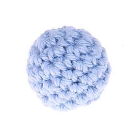 Crochet bead 20 mm 'baby blue' 430 in stock 