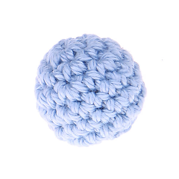 Häkelperle 20 mm 'babyblau' 569 auf Lager