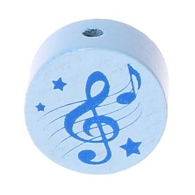 Motif bead disc clef 'baby blue-blue' 260 in stock 