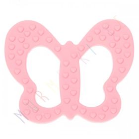 Butterfly teething ring 'pink' 0 in stock 