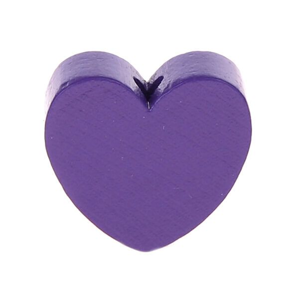 Heart motif bead (mini) 'purple' 664 in stock 