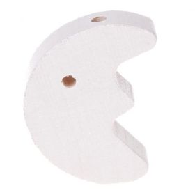 Moon motif bead 'white' 246 in stock 
