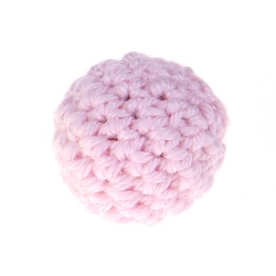 Häkelperle 25 mm 'pastellrosa' 186 auf Lager