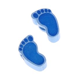 Motif bead baby feet - 1 pair 'baby blue' 177 in stock 