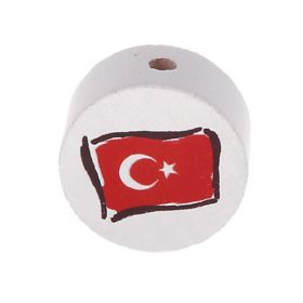 Motivperle Scheibe Flagge 'Türkei' 696 auf Lager