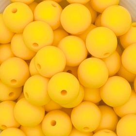 Silicone bead 12mm 'yellow' 209 in stock 