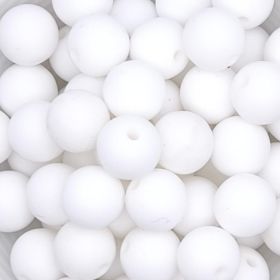 Silicone bead 12mm 'white' 118 in stock 
