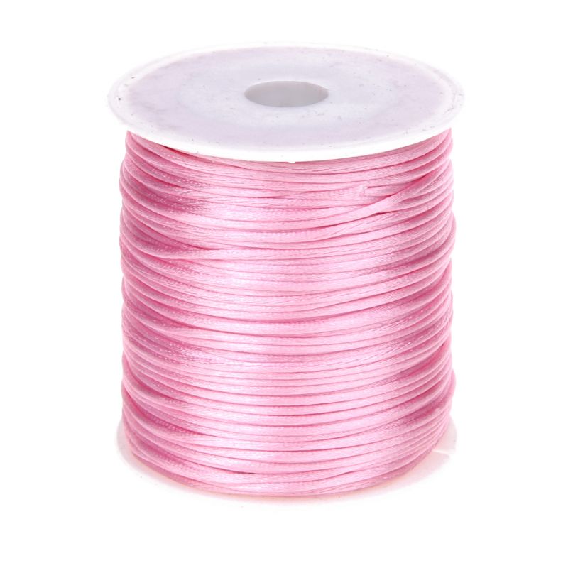 Satinband Ø 1mm • 50 Meter Rolle 'rosa' 0 auf Lager