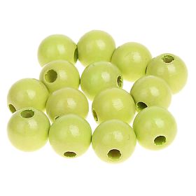 Holzperlen 10mm • 50 Stück 'lemon' 58 auf Lager