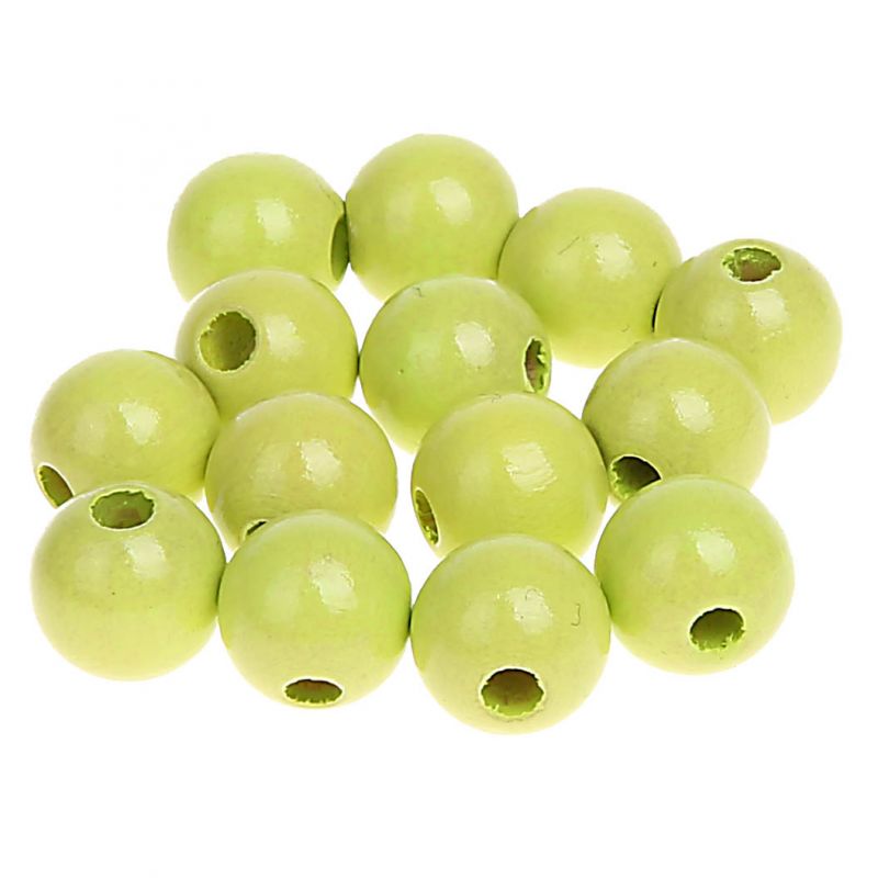Holzperlen 10mm • 50 Stück 'lemon' 139 auf Lager