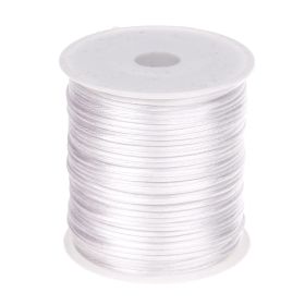 Satinband Ø 1mm • 50 Meter Rolle 'weiß' 39 auf Lager