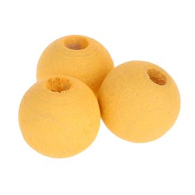 Watercolors wooden beads 10mm - 50 pieces 'yellow' 202 in stock 