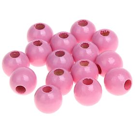 Wooden beads 8mm - 50 pieces 'baby pink' 117 in stock 