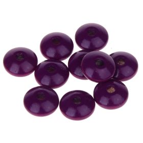 Wooden lenses 14mm - 50 pieces 'purple' 21 in stock 