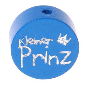 Motivperle Scheibe kleiner Prinz Glitzer 'mittelblau' 31 auf Lager