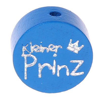 Motivperle Scheibe kleiner Prinz Glitzer 'mittelblau' 64 auf Lager