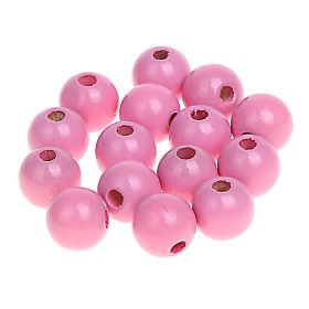 Holzperlen 10mm • 50 Stück 'babyrosa' 165 auf Lager