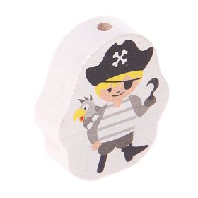 Motivperle Pirat • Piratin 'Pirat grau' 41 auf Lager