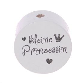 Motivperle Scheibe kleine Prinzessin 'weiß' 469 auf Lager