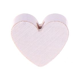 Heart motif bead (mini) 'white' 2149 in stock 