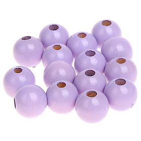 Wooden beads 12mm - 25 pieces 'lilac' 188 in stock 