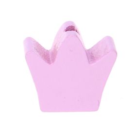 Milled crown motif bead 'pink' 903 in stock 