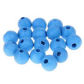 Rillenperlen 10mm • 25 Stück 'skyblau' 688 auf Lager