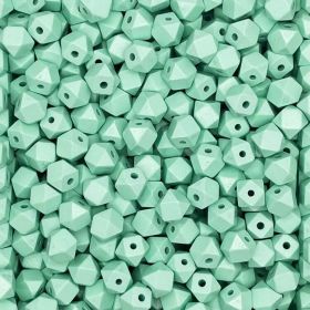 Hexagon beads 12 mm 'mint' 2657 in stock 
