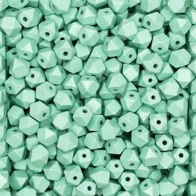 Hexagonperlen 12 mm 'mint' 2398 auf Lager