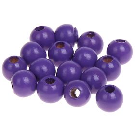 Wooden beads 8mm - 50 pieces 'purple' 81 in stock 