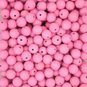 Grooved beads 18mm - 10 pieces 'baby pink' 87 in stock 