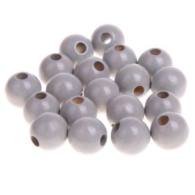 Wooden beads 8mm - 50 pieces 'light gray' 378 in stock 