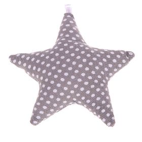 Fabric star dots 'gray' 68 in stock 