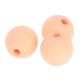 Watercolors wooden beads 12mm - 25 pieces 'apricot' 176 in stock 