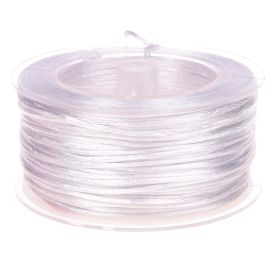 Satinband Ø 1,5 mm • 50 Meter 'weiß' 32 auf Lager