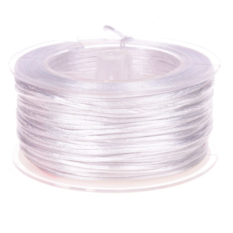 Satinband Ø 1,5 mm • 1 Meter 'weiß' 0 auf Lager