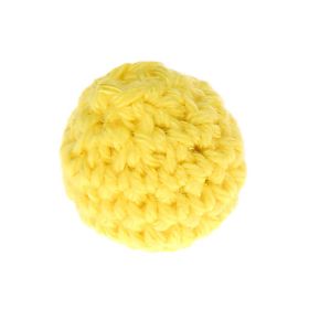 Crochet bead 20 mm 'yellow' 440 in stock 