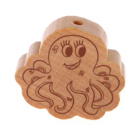 Octopus motif bead 'nature' 1074 in stock 