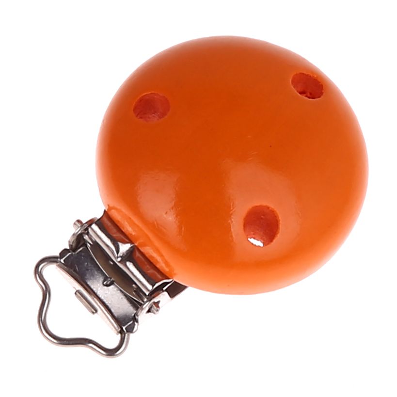 Holzclip / Schnullerclip Ø35mm 'mandarin' 712 auf Lager