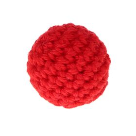Häkelperle 16mm 'rot' 157 auf Lager