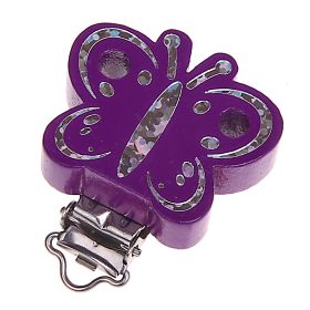 Schmetterlingclip Glitzer 'purpur' 152 auf Lager