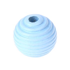 Grooved beads 14mm - 10 pieces 'baby blue' 213 in stock 