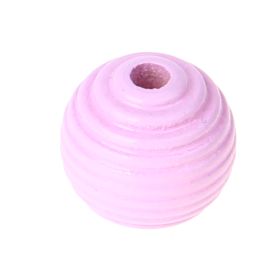 Rillenperlen 14mm • 10 Stück 'rosa' 338 auf Lager
