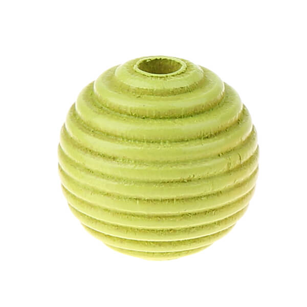 Rillenperlen 18mm • 10 Stück 'lemon' 190 auf Lager