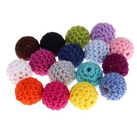 Crochet bead 20 mm 'maize yellow' 141 in stock 