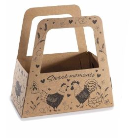 Tasche aus Kraftpapier mit Hühner-Motiv '1' 21 auf Lager