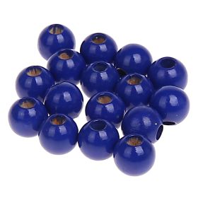 Wooden beads 8mm - 50 pieces 'dark blue' 150 in stock 